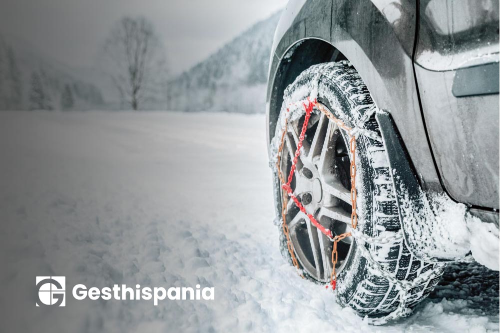 Código de colores de la DGT para conducir con hielo y nieve